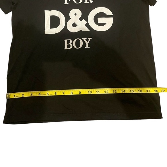 Authentic Dolce & Gabbana Boy's Logo Short-Sleeve T-Shirt Black - Picture 7 of 8